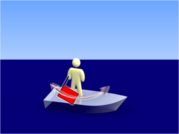 bateau incapable de manoeuvrer montrant 1 pavillon rouge balancé